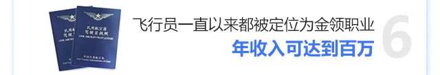 飞行员一直以来都被定位为金领职业年收入可达到百万